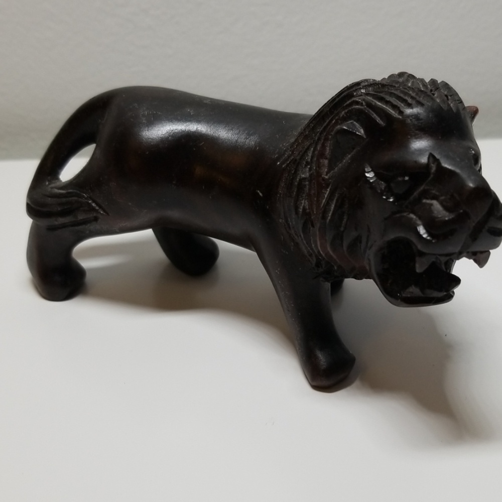 Wooden Lion Decorative